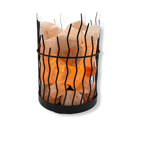 Wrought Iron Rough Lines Salt Lamp