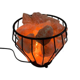 Wrought Iron Basket Himalayan Salt Lamp