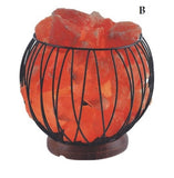 Wrought Iron Basket Salt Lamp (3 Colours)