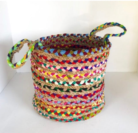Jute Chindi Bag/Basket Large