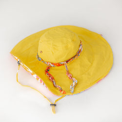 Yellow Reversible Ladies Sun Hat