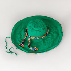 Green Reversible Ladies Sun Hat