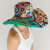 Green Reversible Ladies Sun Hat