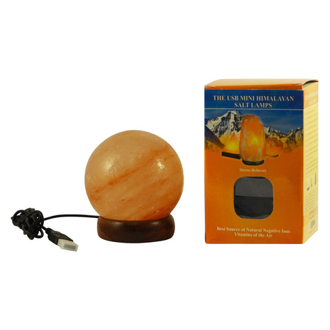 Round USB Salt Lamp XSmall
