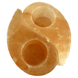 Ying Yang Himalayan Salt Candle Holder