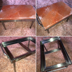 Stainless Steele Stand with removable legs 30x20cm