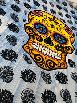 Twin Size Sugar Skull Mandala